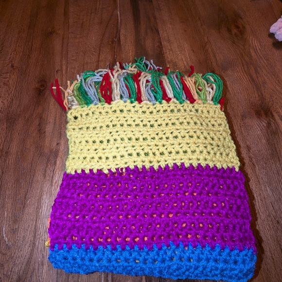 Hand crochet kid set, bea Show mennie and long skarf Set the 80 inches - Picture 2 of 4